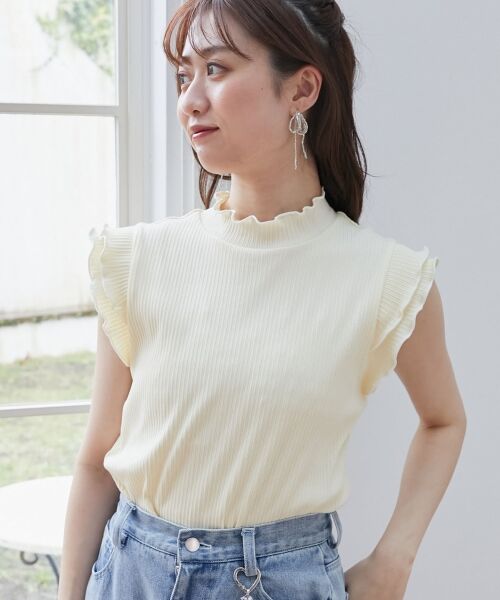 MAJESTIC LEGON / マジェスティックレゴン カットソー | ノースリフリルメロウリブトップス | 詳細27