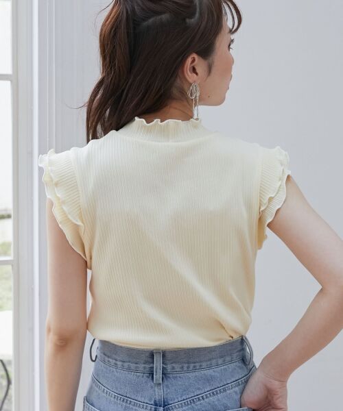 MAJESTIC LEGON / マジェスティックレゴン カットソー | ノースリフリルメロウリブトップス | 詳細28