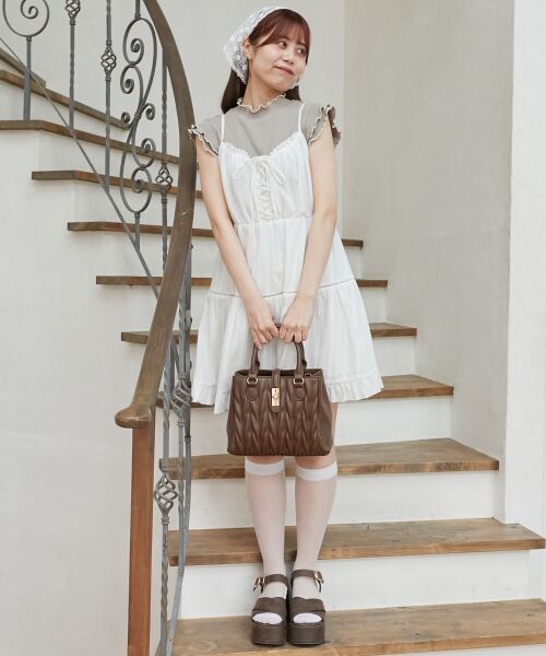 MAJESTIC LEGON / マジェスティックレゴン カットソー | ノースリフリルメロウリブトップス | 詳細30