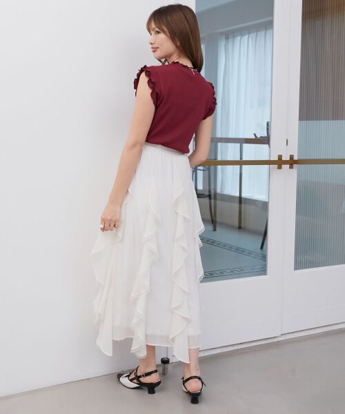 MAJESTIC LEGON / マジェスティックレゴン カットソー | ノースリフリルメロウリブトップス | 詳細4