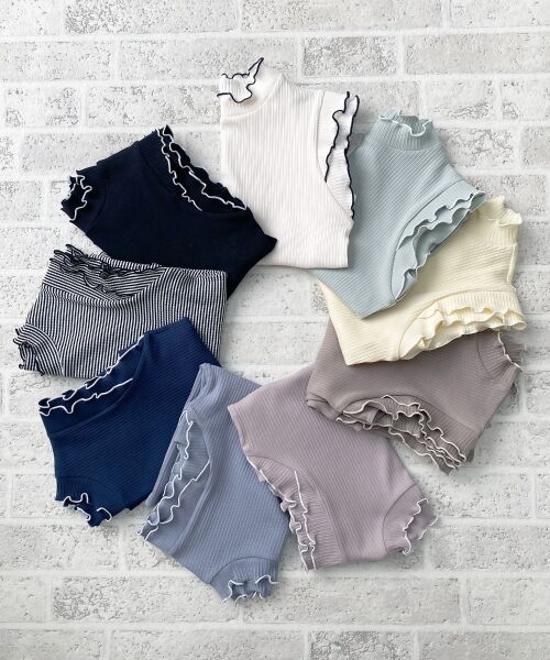 MAJESTIC LEGON / マジェスティックレゴン カットソー | ノースリフリルメロウリブトップス | 詳細9