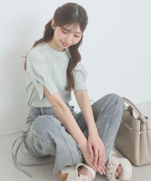 MAJESTIC LEGON / マジェスティックレゴン カットソー | タックスリーブトップス | 詳細1