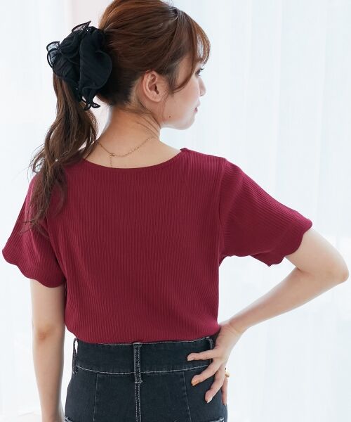 MAJESTIC LEGON / マジェスティックレゴン カットソー | スカラップデザイントップス | 詳細11