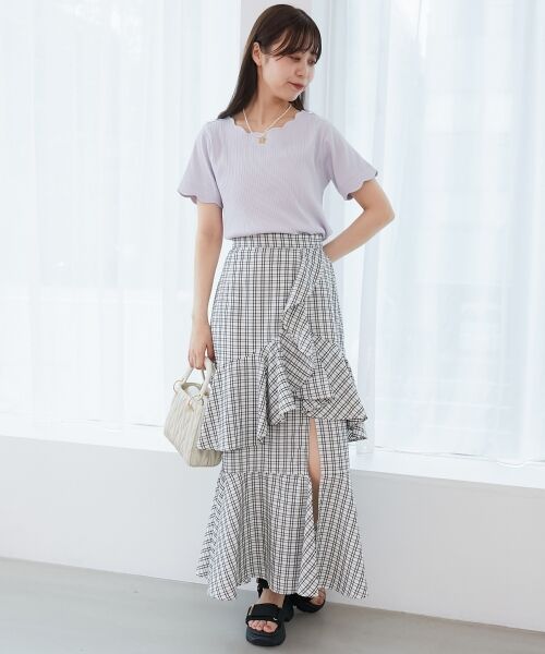 MAJESTIC LEGON / マジェスティックレゴン カットソー | スカラップデザイントップス | 詳細14