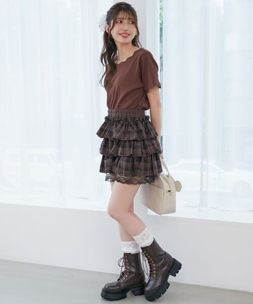 MAJESTIC LEGON / マジェスティックレゴン カットソー | スカラップデザイントップス | 詳細23