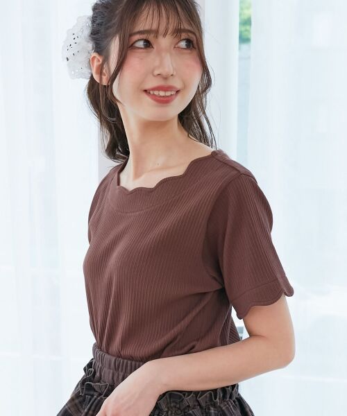 MAJESTIC LEGON / マジェスティックレゴン カットソー | スカラップデザイントップス | 詳細26