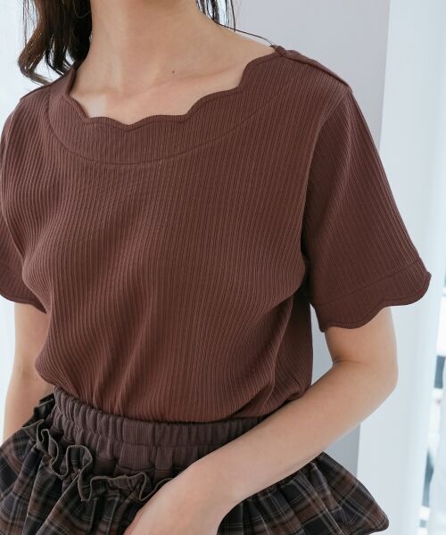 MAJESTIC LEGON / マジェスティックレゴン カットソー | スカラップデザイントップス | 詳細28