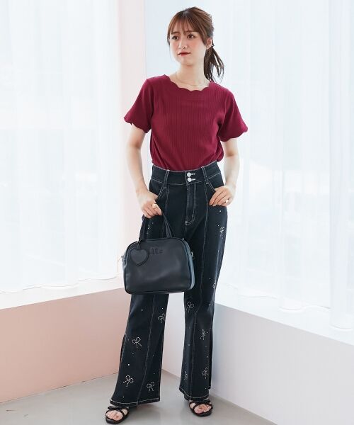 MAJESTIC LEGON / マジェスティックレゴン カットソー | スカラップデザイントップス | 詳細6