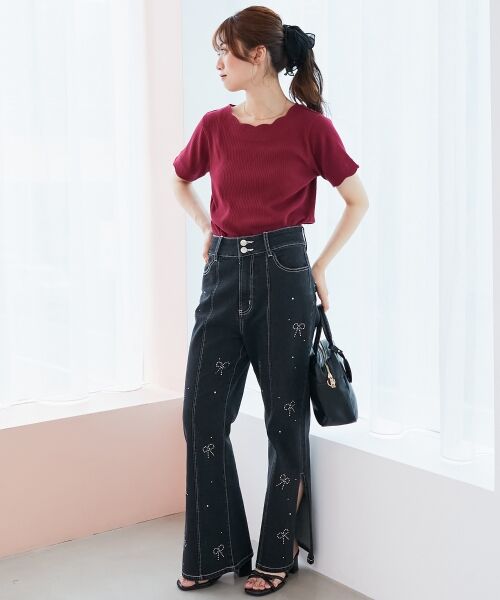 MAJESTIC LEGON / マジェスティックレゴン カットソー | スカラップデザイントップス | 詳細7