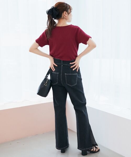 MAJESTIC LEGON / マジェスティックレゴン カットソー | スカラップデザイントップス | 詳細8