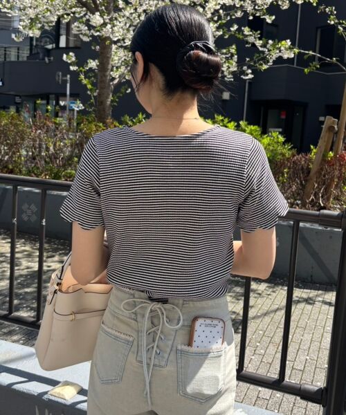 MAJESTIC LEGON / マジェスティックレゴン カットソー | スカラップデザイントップス | 詳細8