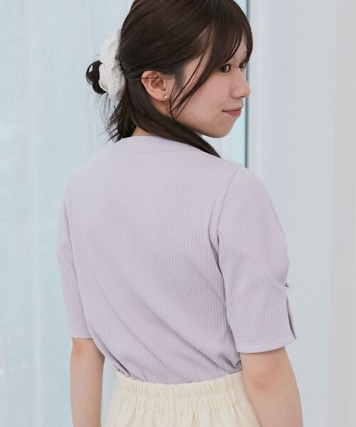 MAJESTIC LEGON / マジェスティックレゴン カットソー | ネックパールリブトップス | 詳細15