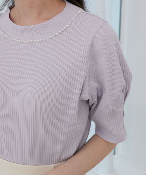 MAJESTIC LEGON / マジェスティックレゴン カットソー | ネックパールリブトップス | 詳細16