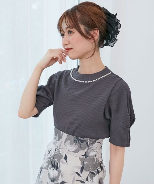 MAJESTIC LEGON / マジェスティックレゴン カットソー | ネックパールリブトップス | 詳細21