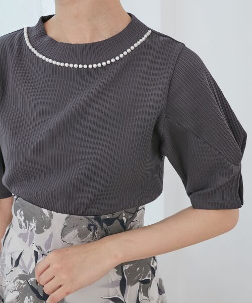MAJESTIC LEGON / マジェスティックレゴン カットソー | ネックパールリブトップス | 詳細23