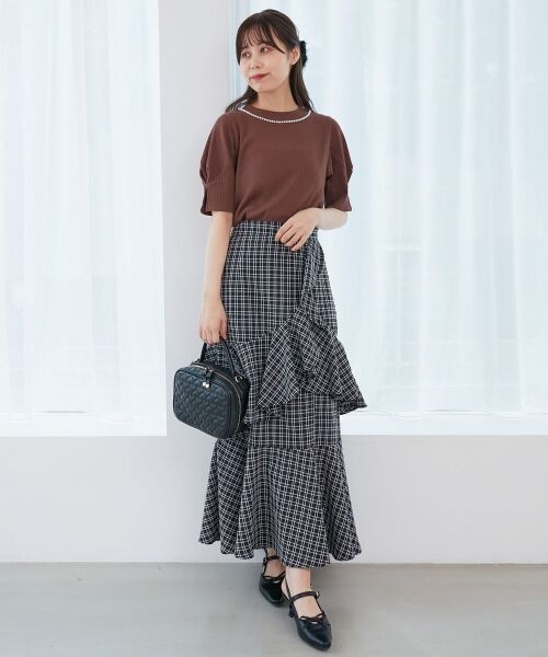 MAJESTIC LEGON / マジェスティックレゴン カットソー | ネックパールリブトップス | 詳細24