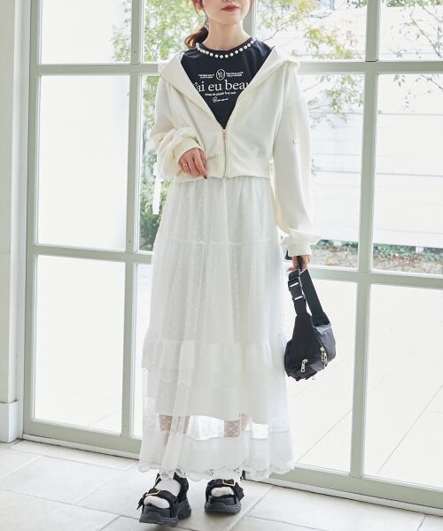 MAJESTIC LEGON / マジェスティックレゴン パーカー | レースリボンラインパーカー | 詳細1