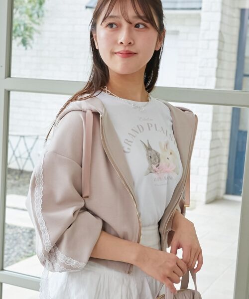 MAJESTIC LEGON / マジェスティックレゴン パーカー | レースリボンラインパーカー | 詳細12