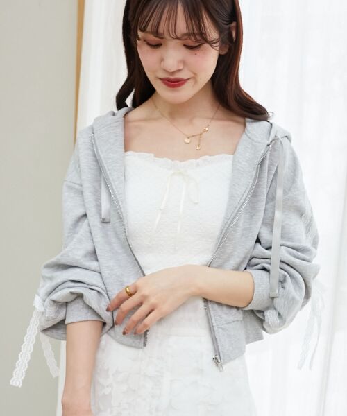 MAJESTIC LEGON / マジェスティックレゴン パーカー | レースリボンラインパーカー | 詳細18