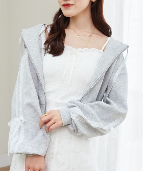 MAJESTIC LEGON / マジェスティックレゴン パーカー | レースリボンラインパーカー | 詳細19