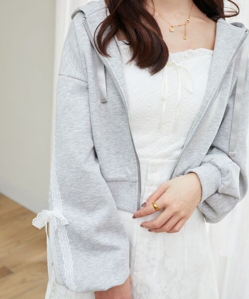 MAJESTIC LEGON / マジェスティックレゴン パーカー | レースリボンラインパーカー | 詳細22