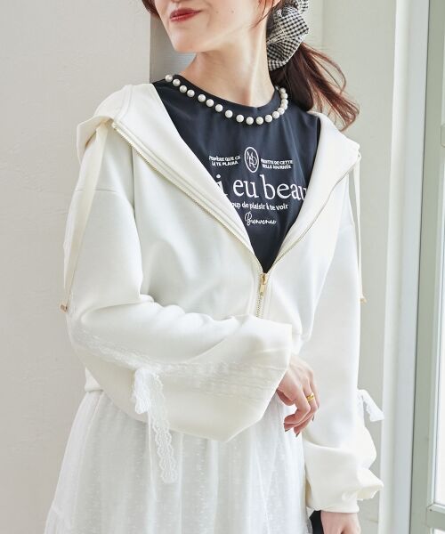 MAJESTIC LEGON / マジェスティックレゴン パーカー | レースリボンラインパーカー | 詳細5