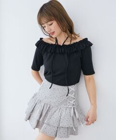 MAJESTIC LEGON / マジェスティックレゴン カットソー | マルチwayチョーカーフリルトップス