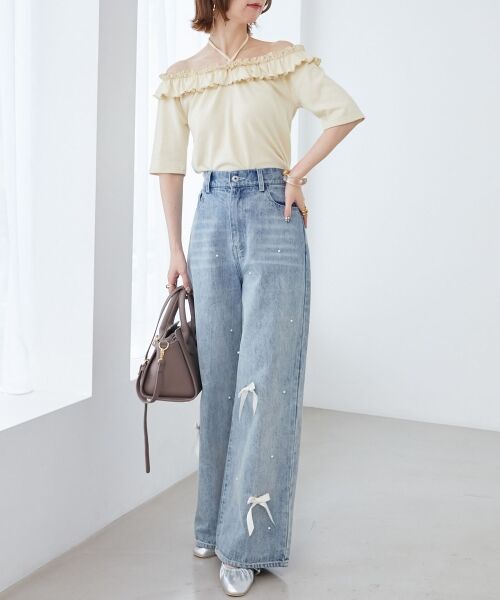 MAJESTIC LEGON / マジェスティックレゴン カットソー | マルチwayチョーカーフリルトップス | 詳細1