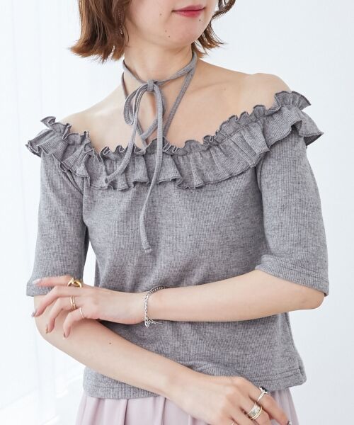 MAJESTIC LEGON / マジェスティックレゴン カットソー | マルチwayチョーカーフリルトップス | 詳細19