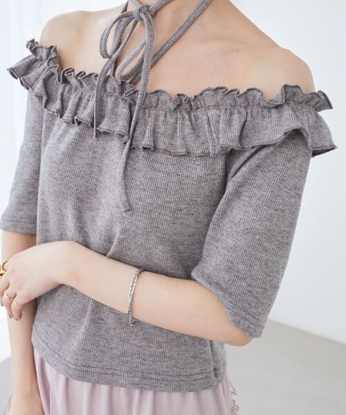 MAJESTIC LEGON / マジェスティックレゴン カットソー | マルチwayチョーカーフリルトップス | 詳細22