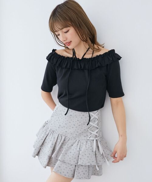 MAJESTIC LEGON / マジェスティックレゴン カットソー | マルチwayチョーカーフリルトップス | 詳細26