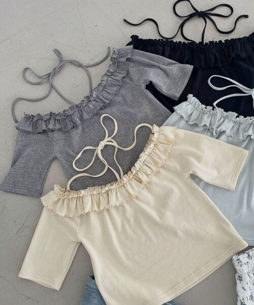 MAJESTIC LEGON / マジェスティックレゴン カットソー | マルチwayチョーカーフリルトップス | 詳細30