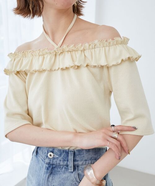 MAJESTIC LEGON / マジェスティックレゴン カットソー | マルチwayチョーカーフリルトップス | 詳細7