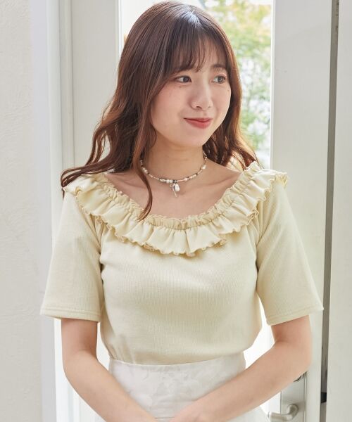 MAJESTIC LEGON / マジェスティックレゴン カットソー | マルチwayチョーカーフリルトップス | 詳細8