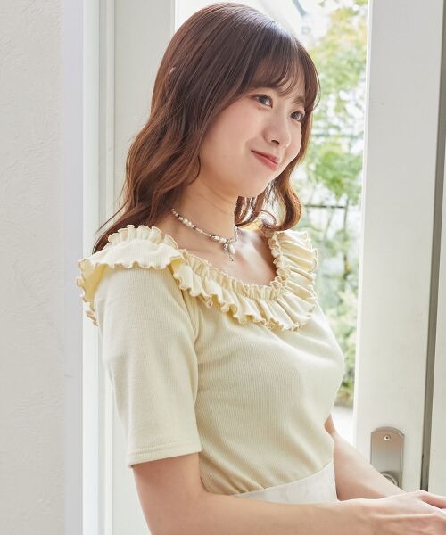 MAJESTIC LEGON / マジェスティックレゴン カットソー | マルチwayチョーカーフリルトップス | 詳細9