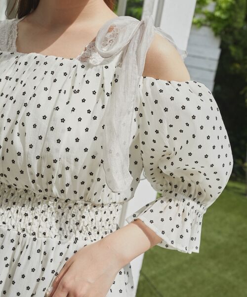 MAJESTIC LEGON / マジェスティックレゴン シャツ・ブラウス | ∞ショルダーリボン半袖チュニック | 詳細27