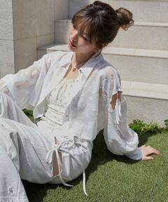 MAJESTIC LEGON / マジェスティックレゴン シャツ・ブラウス | オープンショルダーショートシャツ