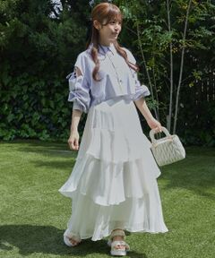 MAJESTIC LEGON / マジェスティックレゴン シャツ・ブラウス | オープンショルダーショートシャツ