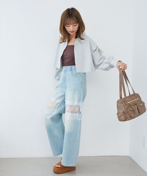 MAJESTIC LEGON / マジェスティックレゴン シャツ・ブラウス | オープンショルダーショートシャツ | 詳細16