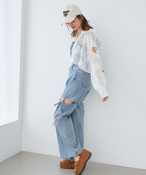 MAJESTIC LEGON / マジェスティックレゴン シャツ・ブラウス | オープンショルダーショートシャツ | 詳細4