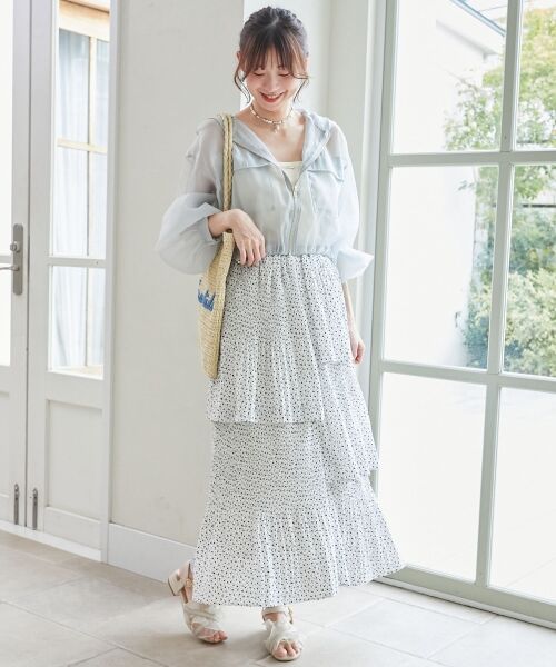 MAJESTIC LEGON / マジェスティックレゴン ロング・マキシ丈スカート | プリーツティアードスカート | 詳細18