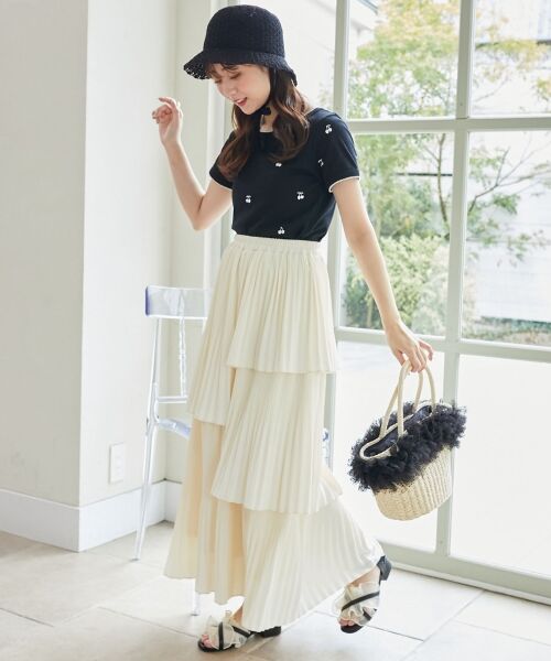 MAJESTIC LEGON / マジェスティックレゴン ロング・マキシ丈スカート | プリーツティアードスカート | 詳細2