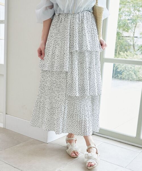 MAJESTIC LEGON / マジェスティックレゴン ロング・マキシ丈スカート | プリーツティアードスカート | 詳細20