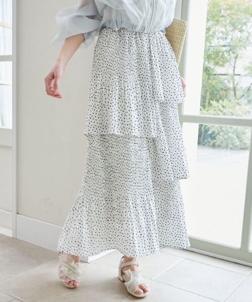 MAJESTIC LEGON / マジェスティックレゴン ロング・マキシ丈スカート | プリーツティアードスカート | 詳細21