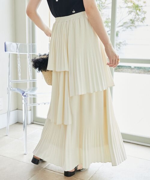 MAJESTIC LEGON / マジェスティックレゴン ロング・マキシ丈スカート | プリーツティアードスカート | 詳細7