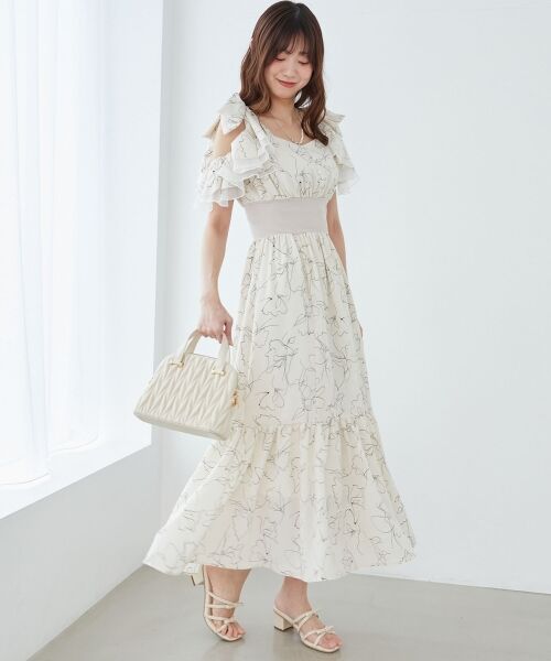 MAJESTIC LEGON / マジェスティックレゴン ロング・マキシ丈ワンピース | ∞フリルリボンコルセットワンピース | 詳細12