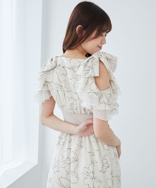 MAJESTIC LEGON / マジェスティックレゴン ロング・マキシ丈ワンピース | ∞フリルリボンコルセットワンピース | 詳細16