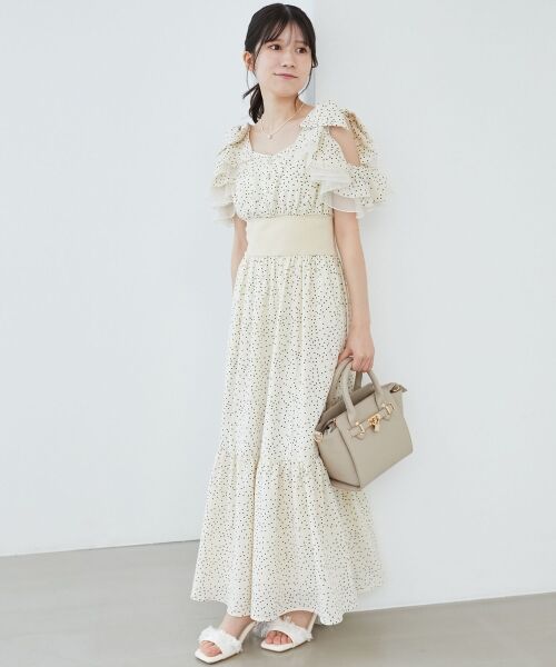 MAJESTIC LEGON / マジェスティックレゴン ロング・マキシ丈ワンピース | ∞フリルリボンコルセットワンピース | 詳細2