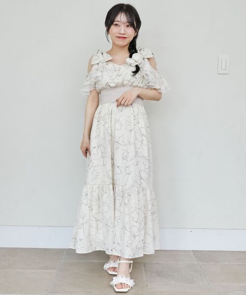 MAJESTIC LEGON / マジェスティックレゴン ロング・マキシ丈ワンピース | ∞フリルリボンコルセットワンピース | 詳細21