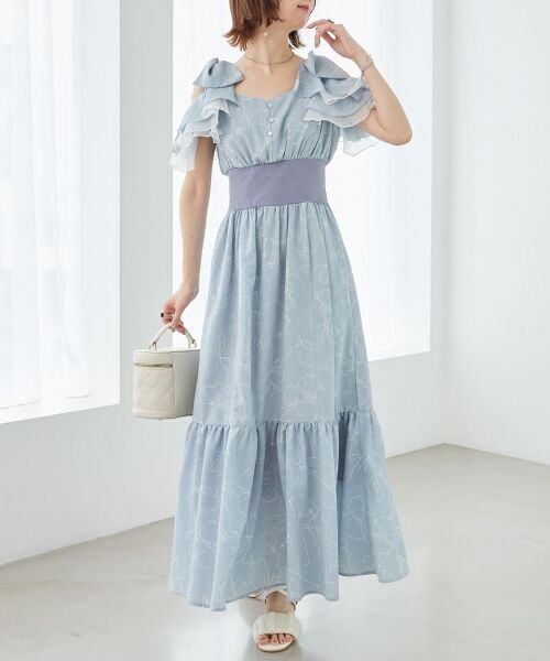 MAJESTIC LEGON / マジェスティックレゴン ロング・マキシ丈ワンピース | ∞フリルリボンコルセットワンピース | 詳細27